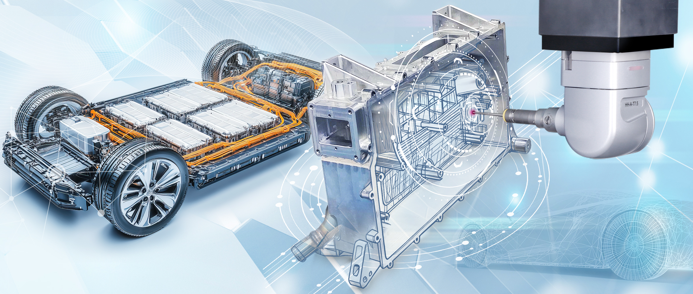 三坐標(biāo)測量機新能源控制器殼體測量