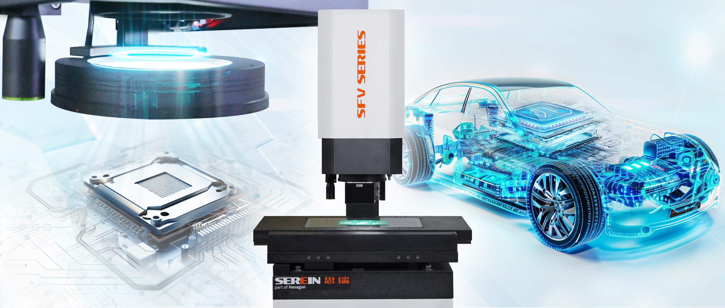 新能源汽車芯片殼蓋尺寸怎么檢？思瑞大視野閃測檢測方案高效搞定!   